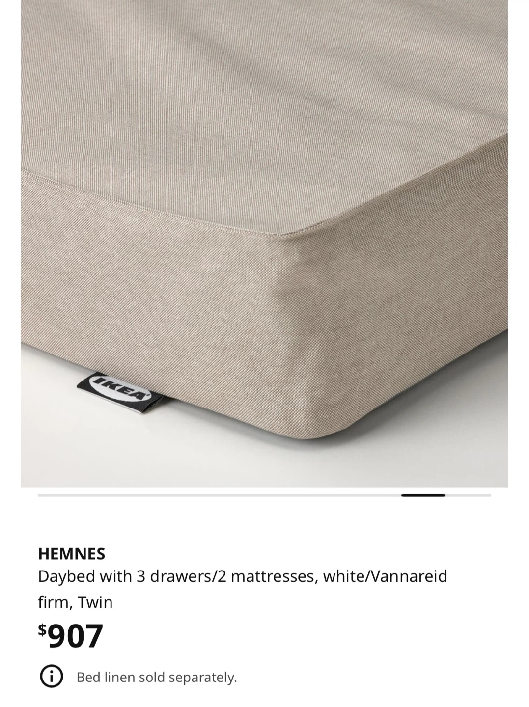 IKEA Hemnes Daybed with 3 Drawers - White - photo 4
