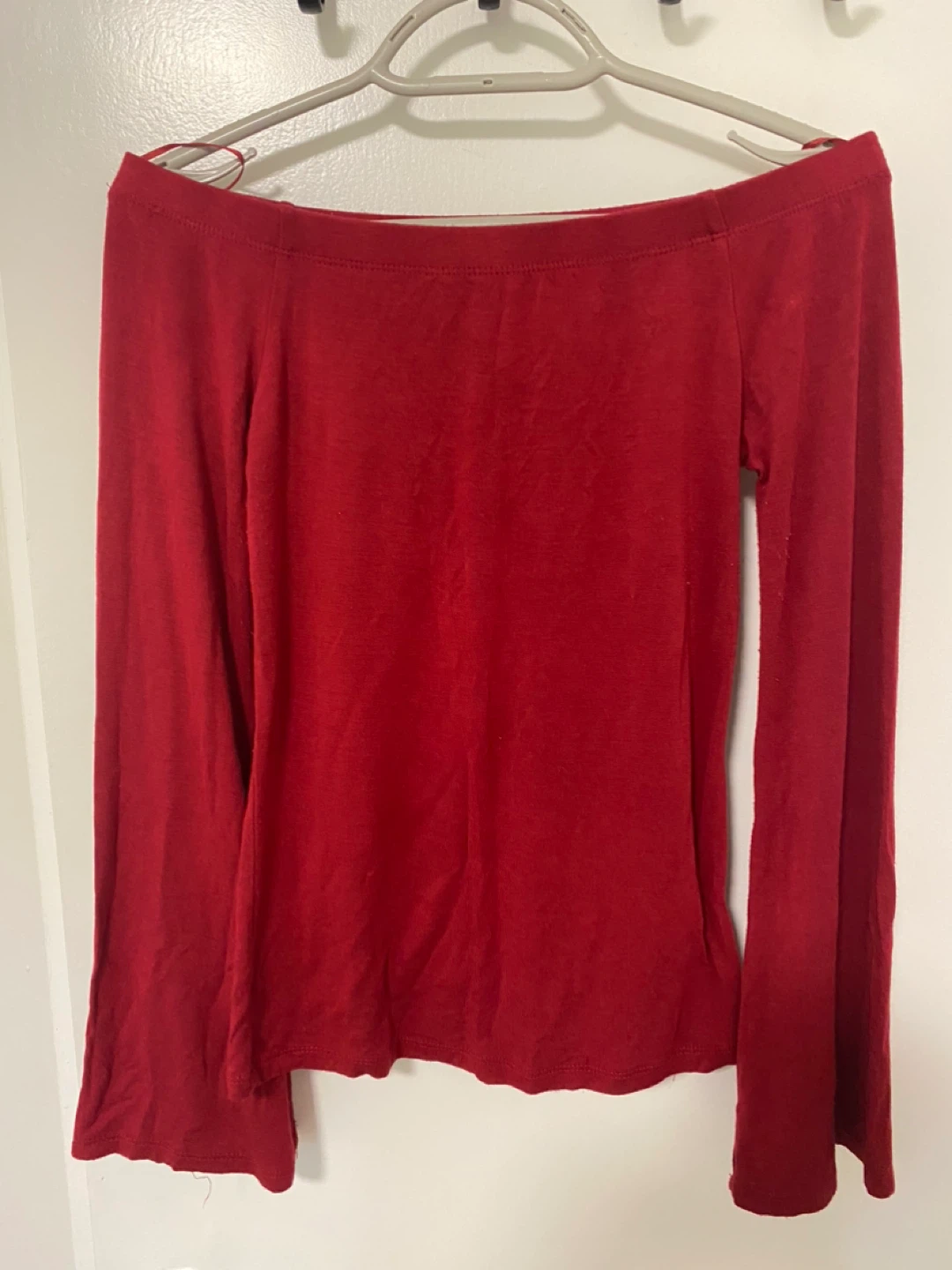Urban Heritage Red Off-Shoulder Top (S) - photo 3