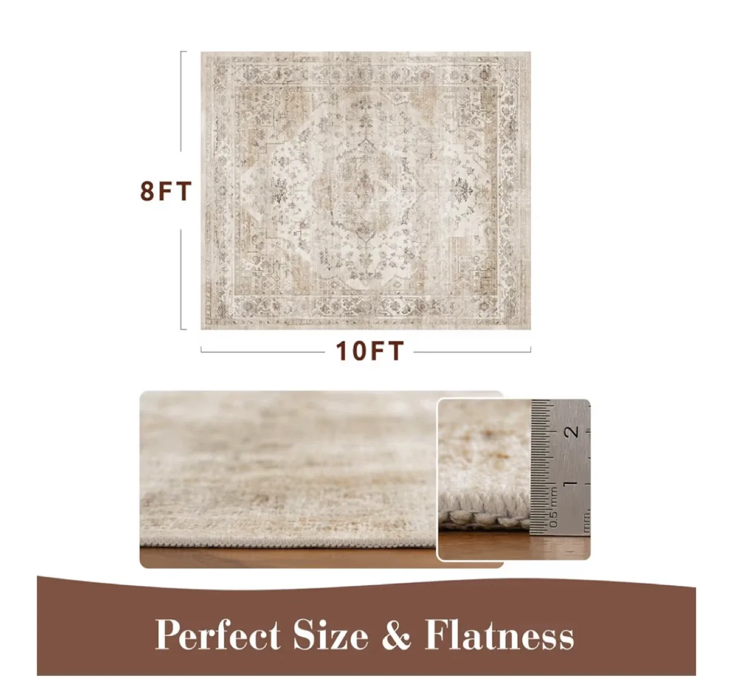 MontVoo Beige Area Rug 8x10 image indicator(4)