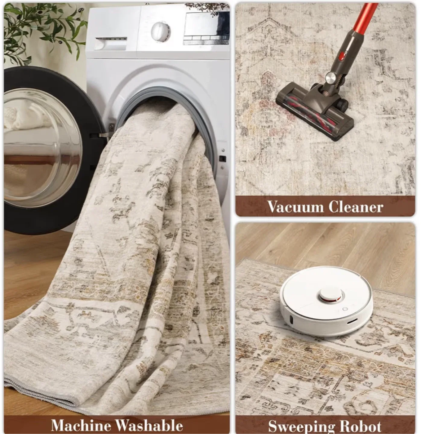 MontVoo Beige Area Rug 8x10 image indicator(3)