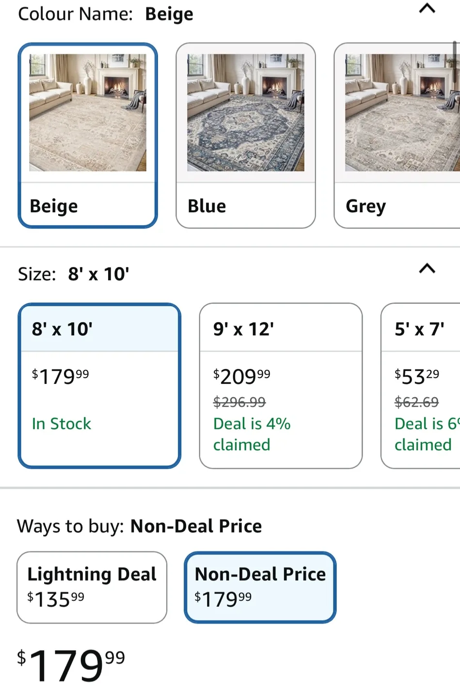 MontVoo Beige Area Rug 8x10 image indicator(9)