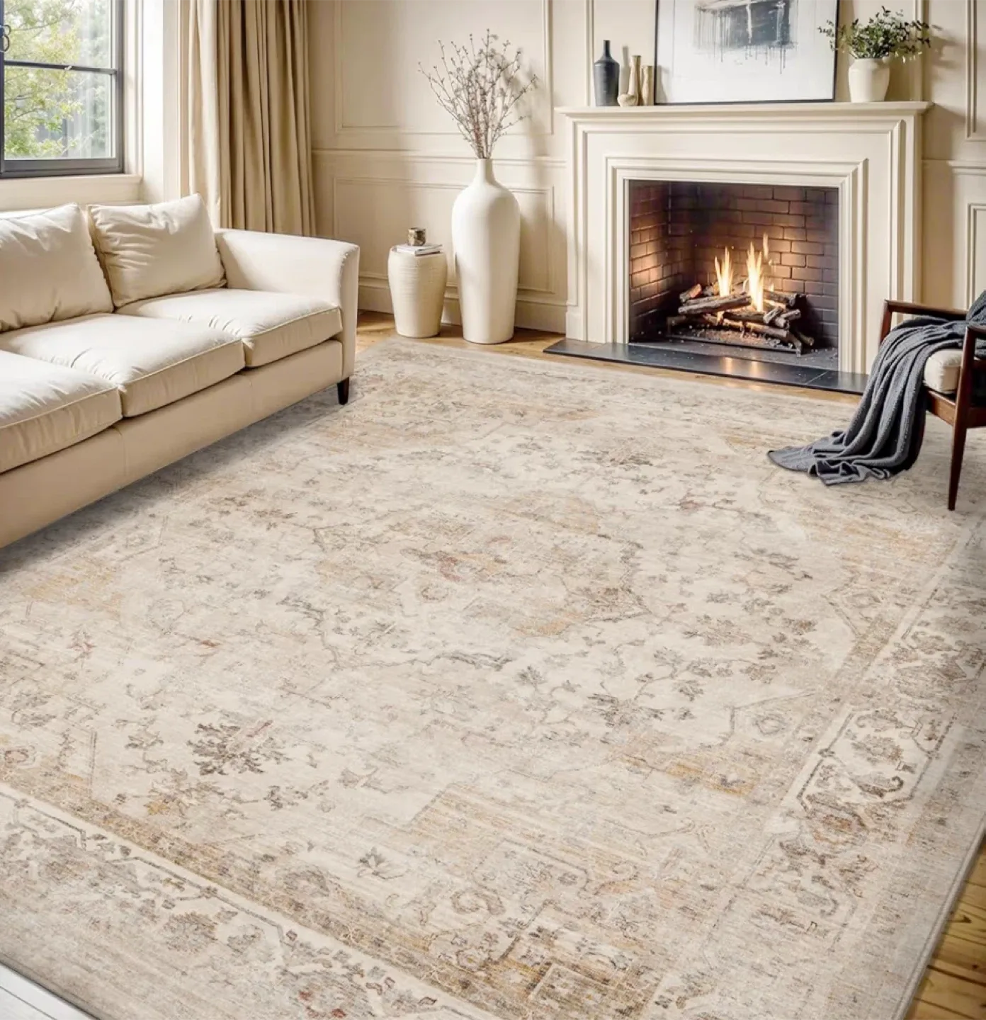 MontVoo Beige Area Rug 8x10 image indicator(8)