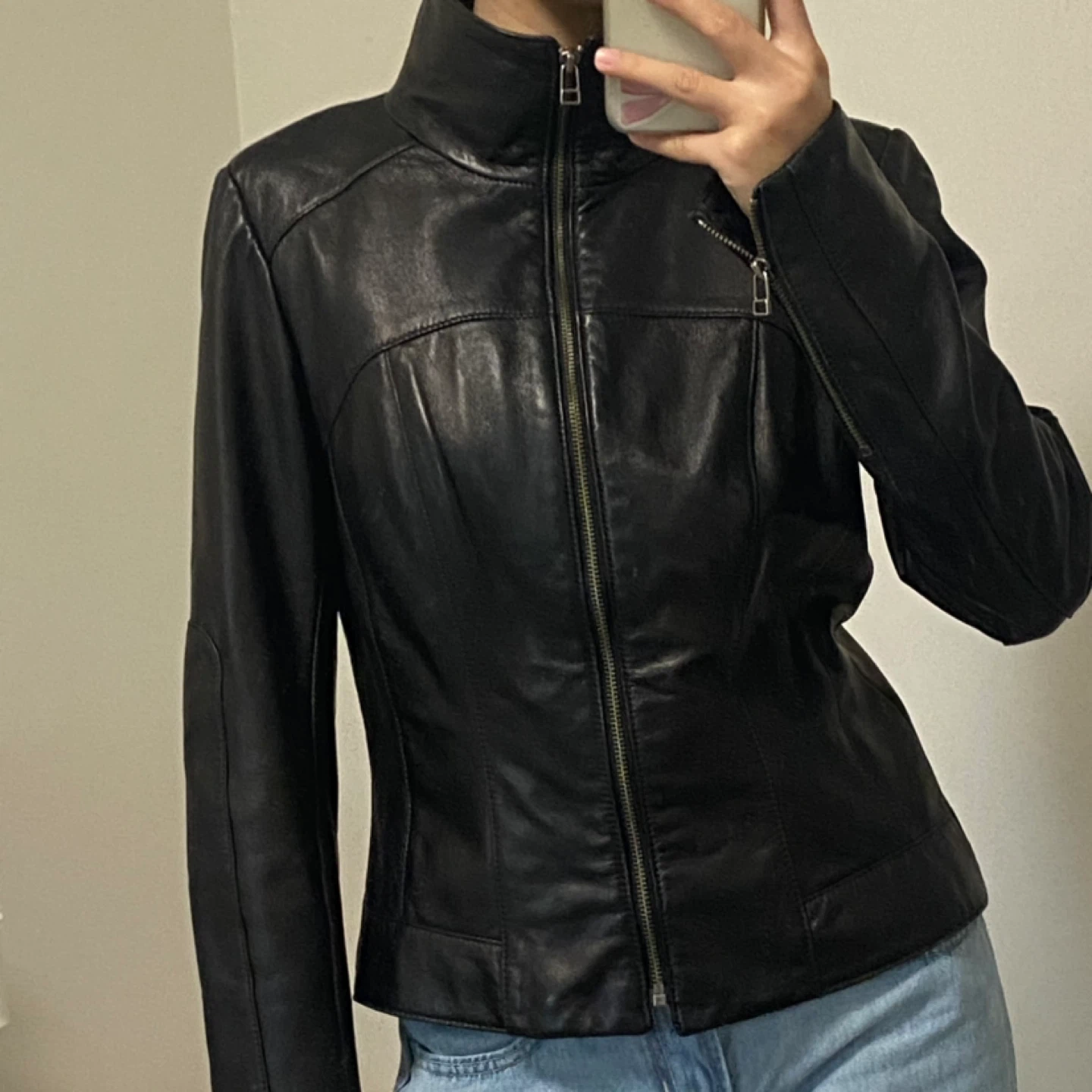 DANIER - Black Leather Jacket (S) - photo 5