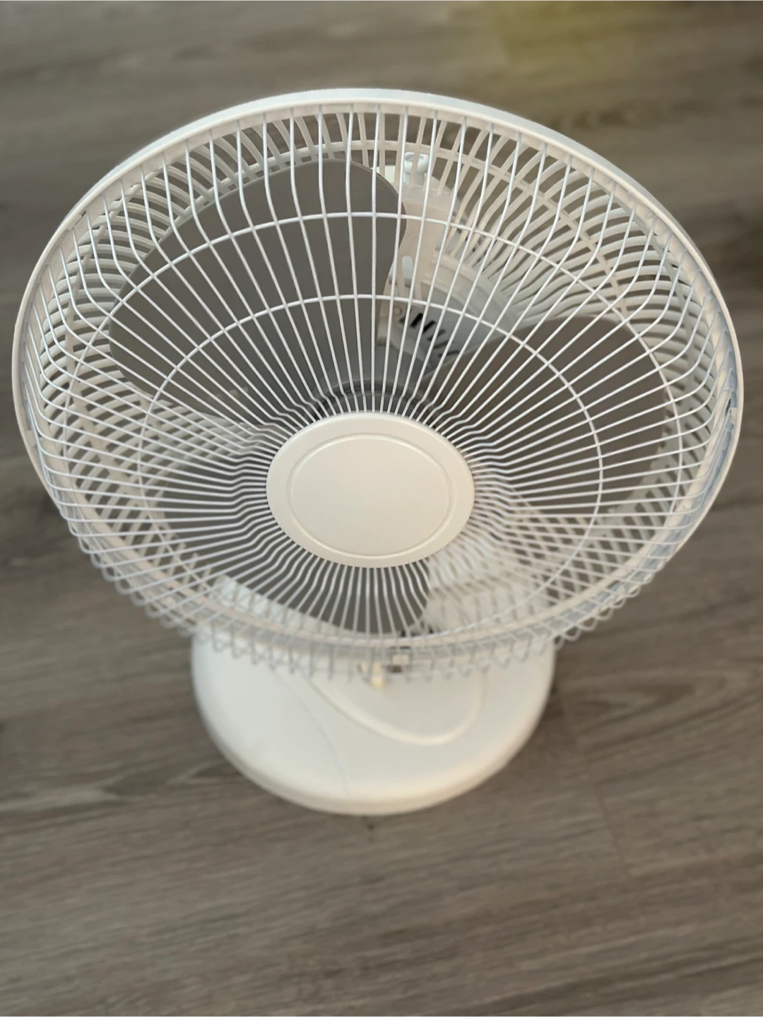 White Table Fan