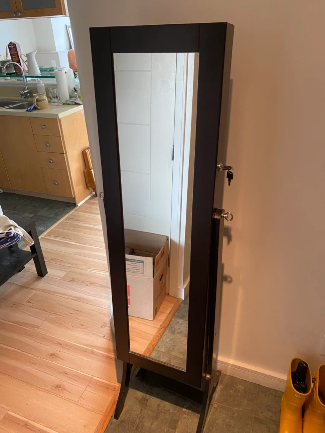 Standing Jewelry Armoire - Black image indicator(2)