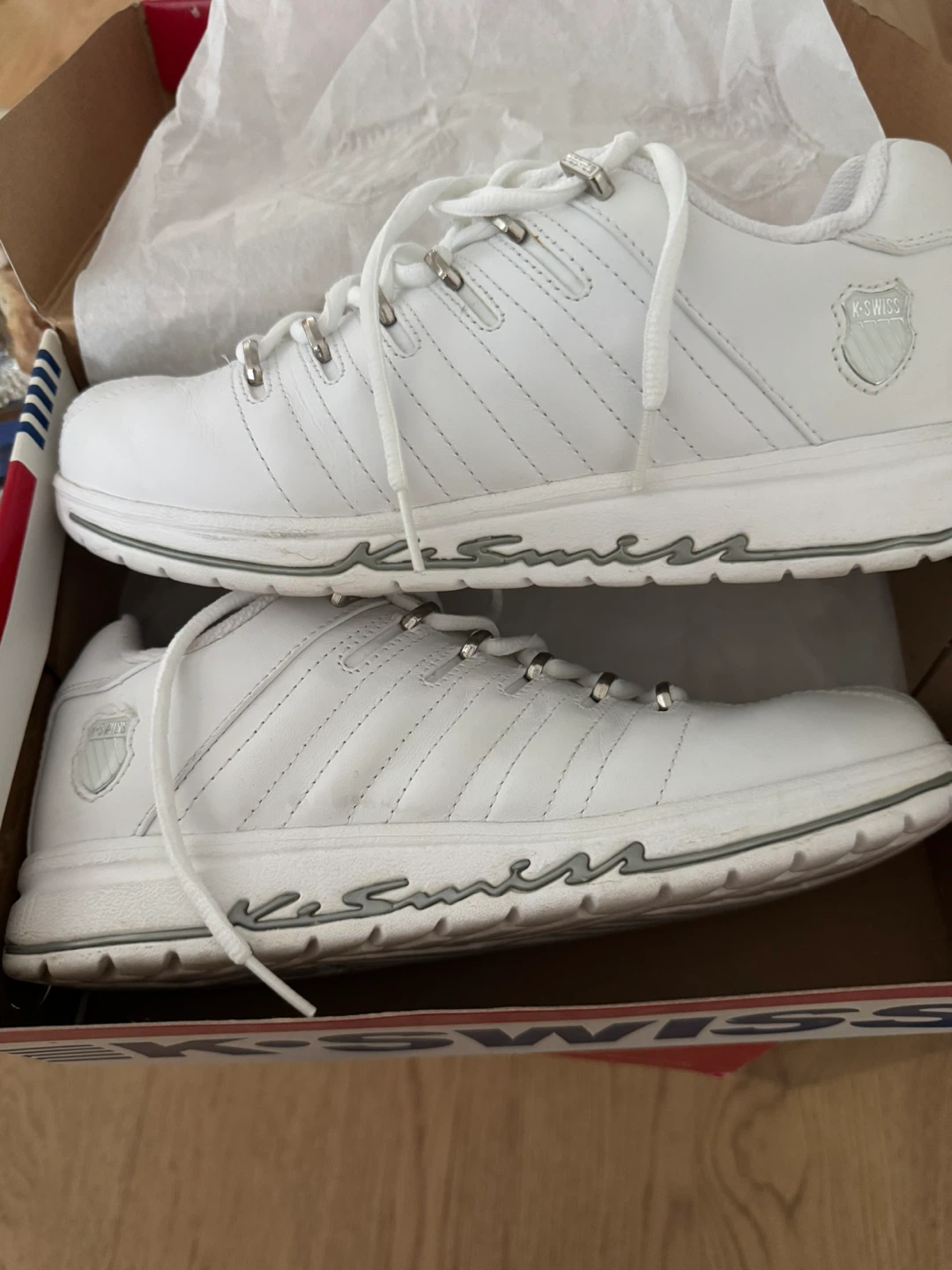 K-Swiss Classic VN White Shoes - Size 8 - photo 2