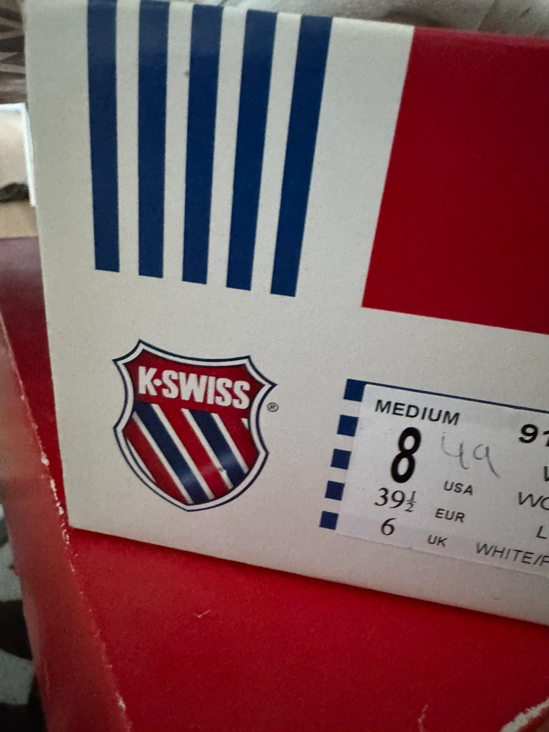 K-Swiss Classic VN White Shoes - Size 8 - photo 3