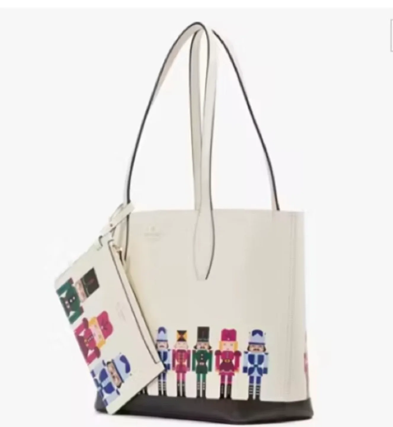 🎄 New Kate Spade Leather Nutcracker Tote Bag 🎄 image indicator(5)