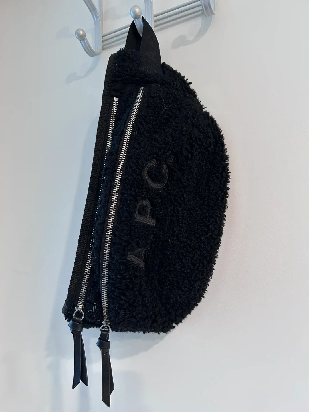 A.P.C. Black Sherpa Body Bag thumbnail