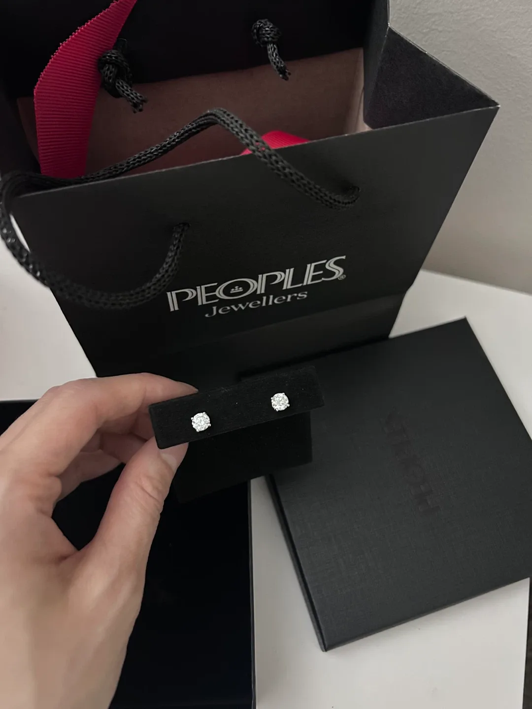 Peoples Jewellers Lab Created Diamond Stud Earrings image indicator(2)