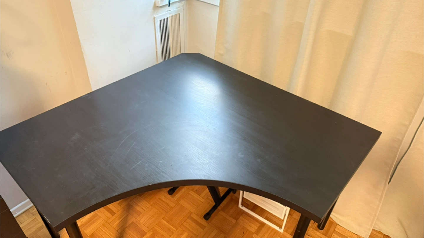 Black Corner Desk - photo 2