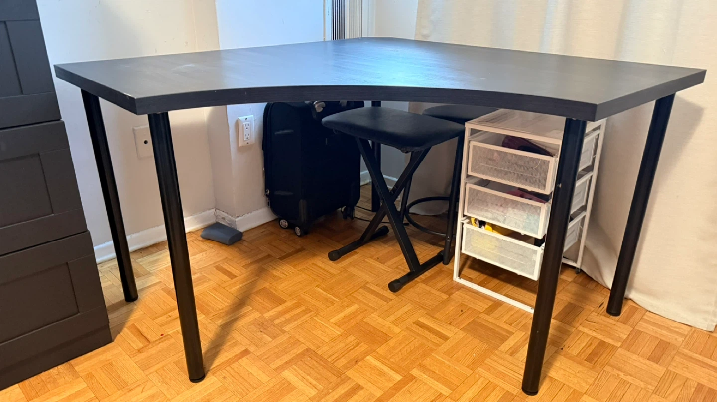 Black Corner Desk - photo 3