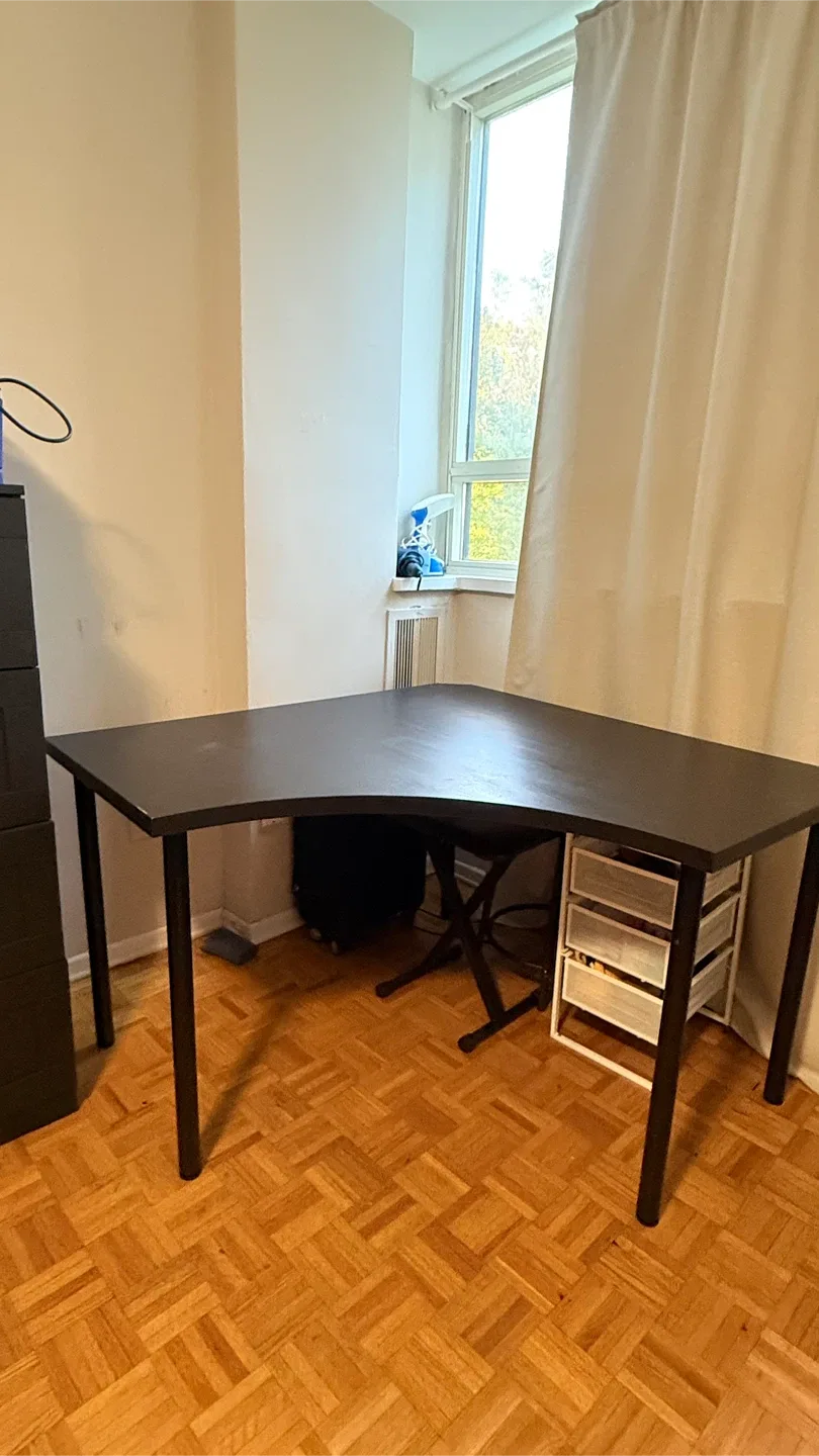 Black Corner Desk