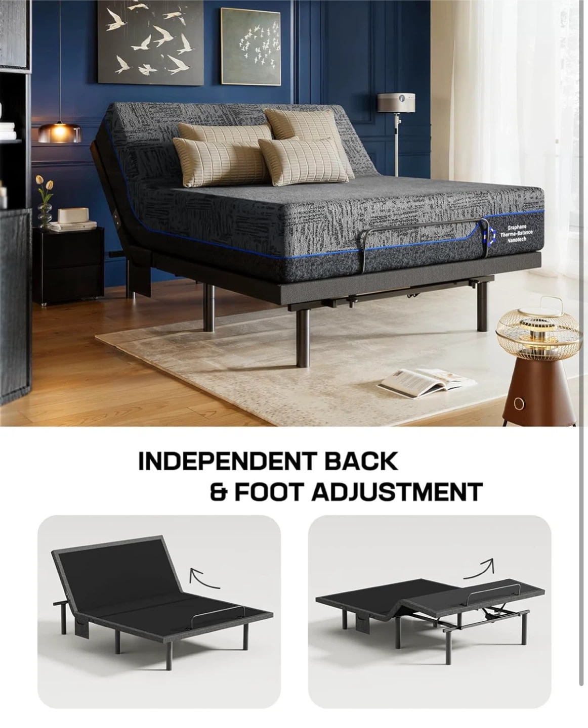 Marsail Twin XL Adjustable Bed Base Frame - photo 4