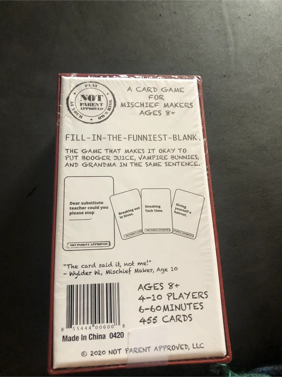 🥕 New Kids Card Game “Not Parent Approved” image indicator(3)