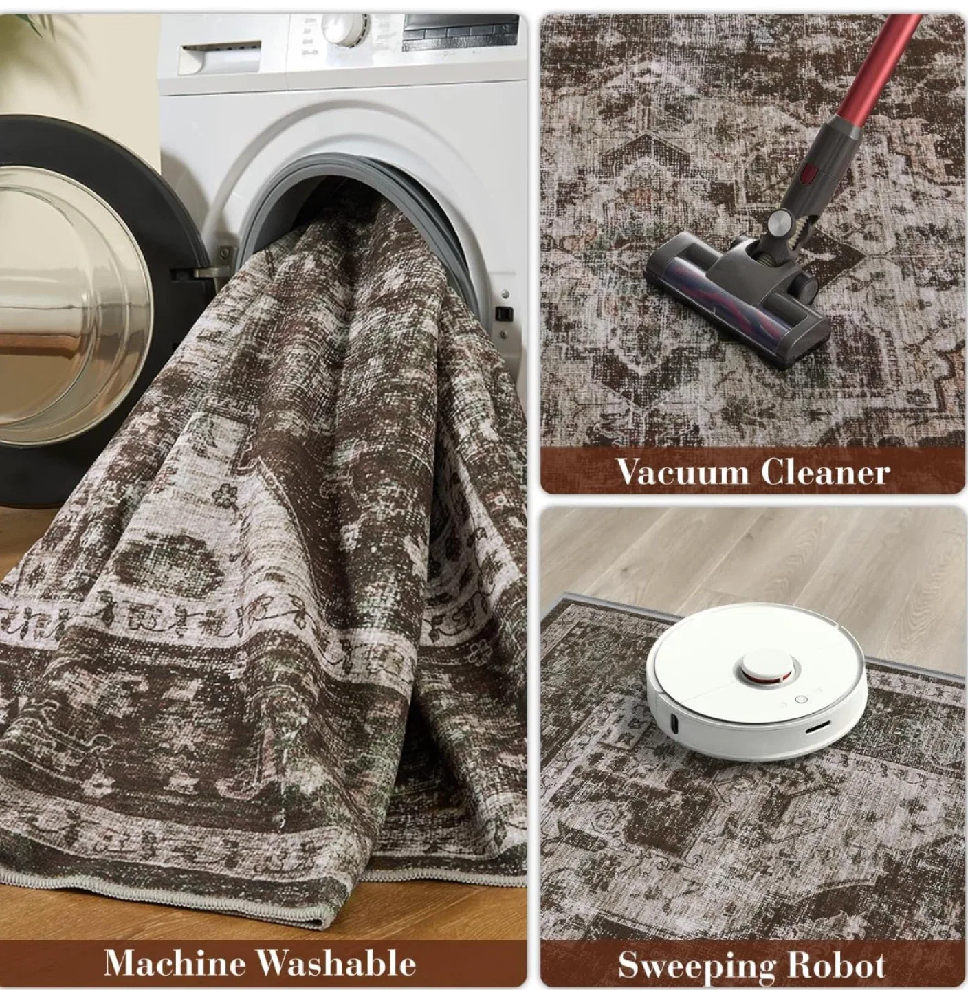 6x9 FT Area Rug - No Shedding, No Fading image indicator(5)