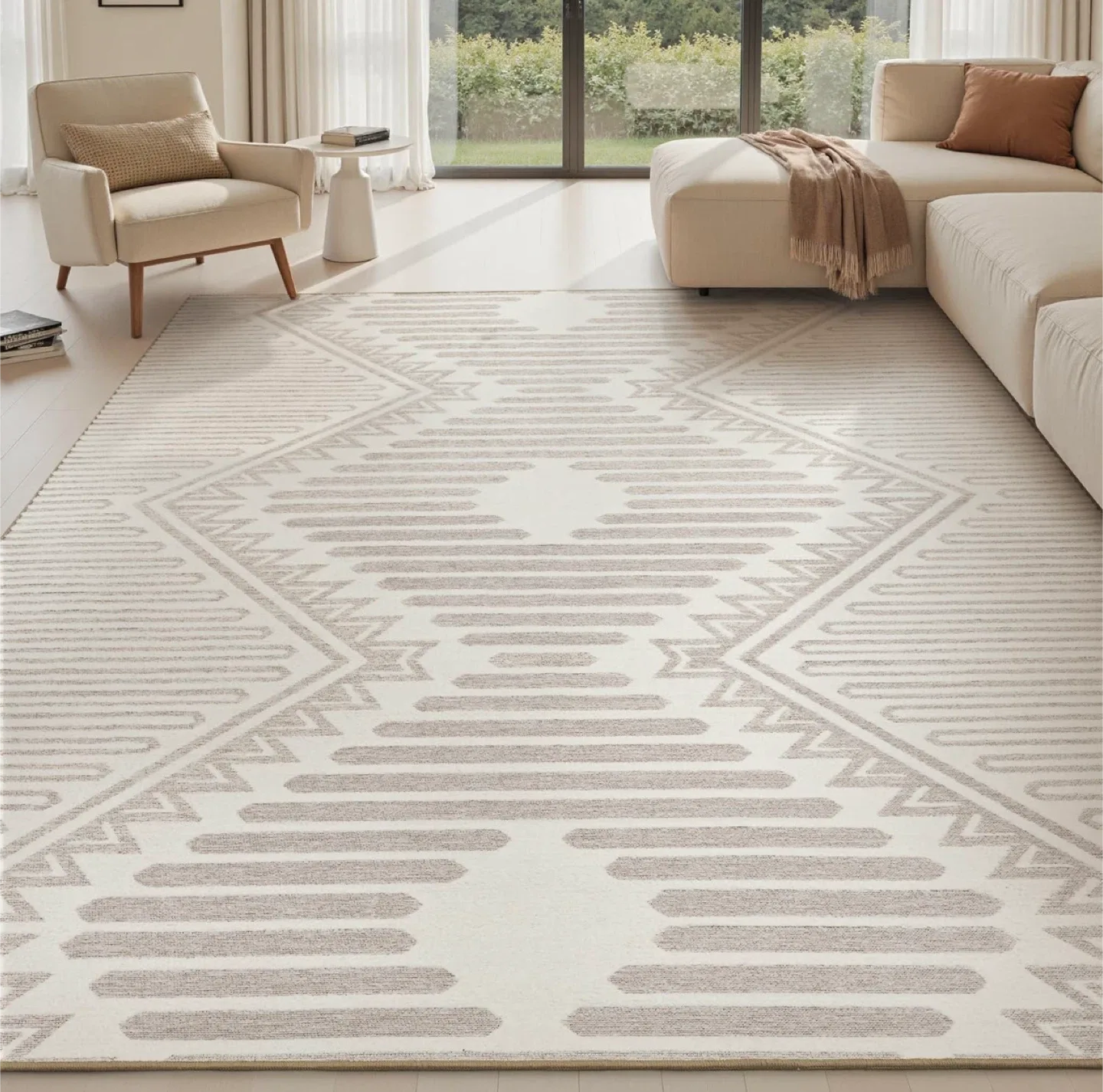 Geometric Patterned Area Rug 8x10 ft
