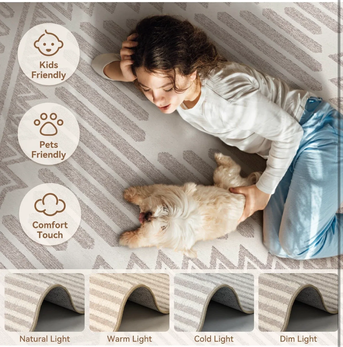 Geometric Patterned Area Rug 8x10 ft image indicator(6)