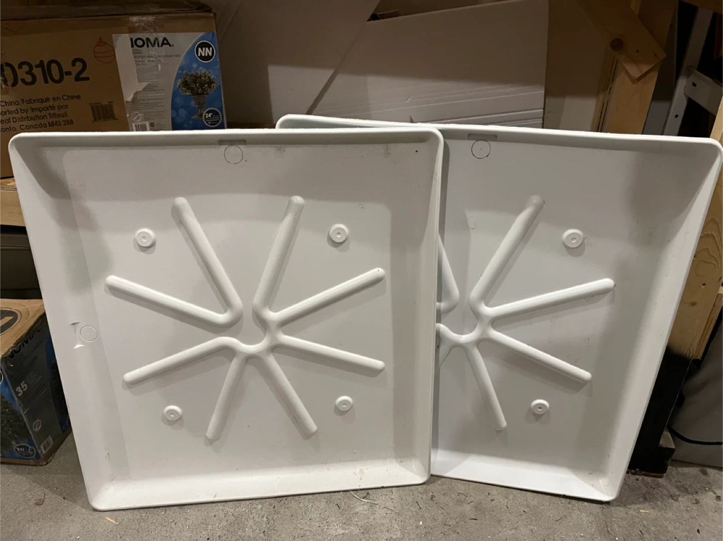 2 Washing Machine Drain Pans - 29 x 31 inches