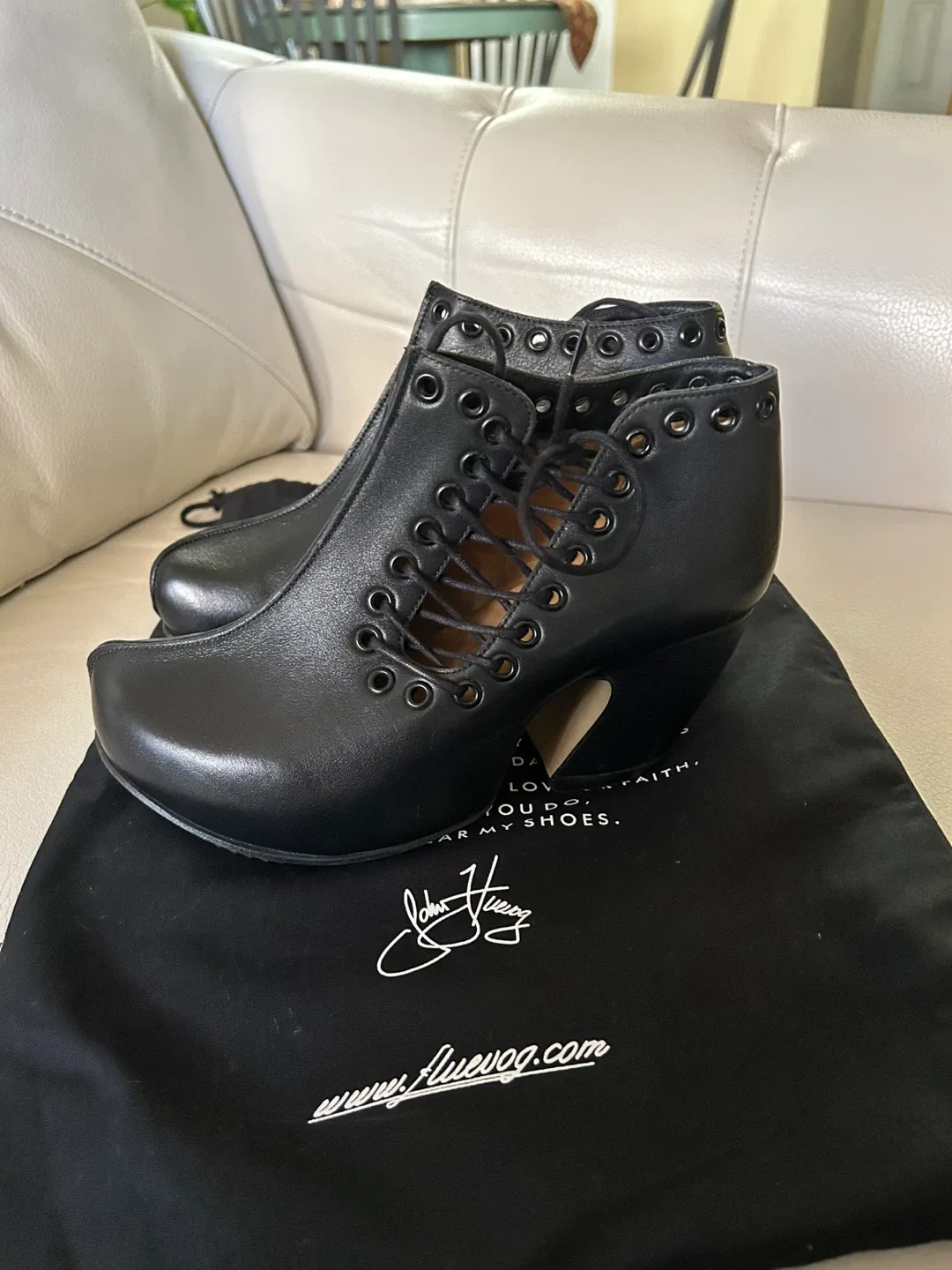 John Fluevog Prepare Venturous Side-Laced Platform Heel Boots image indicator(5)