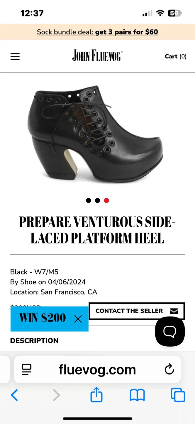 John Fluevog Prepare Venturous Side-Laced Platform Heel Boots