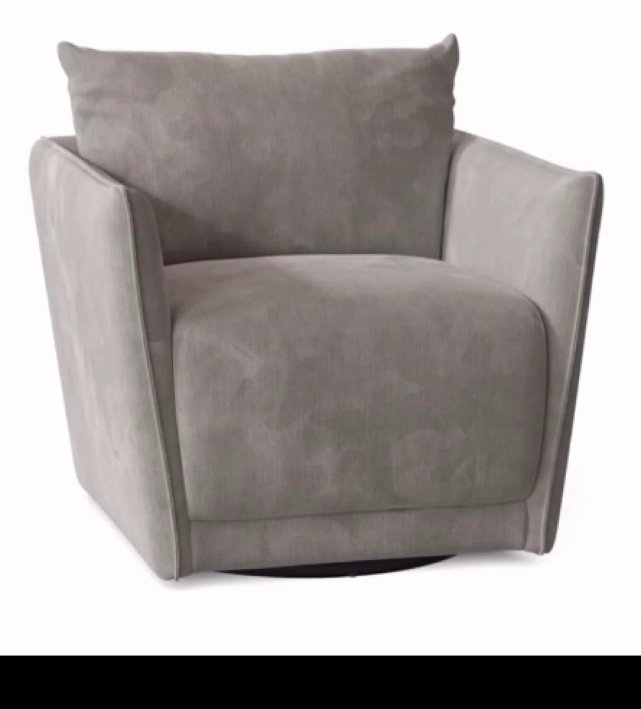 Gray Swivel Armchair