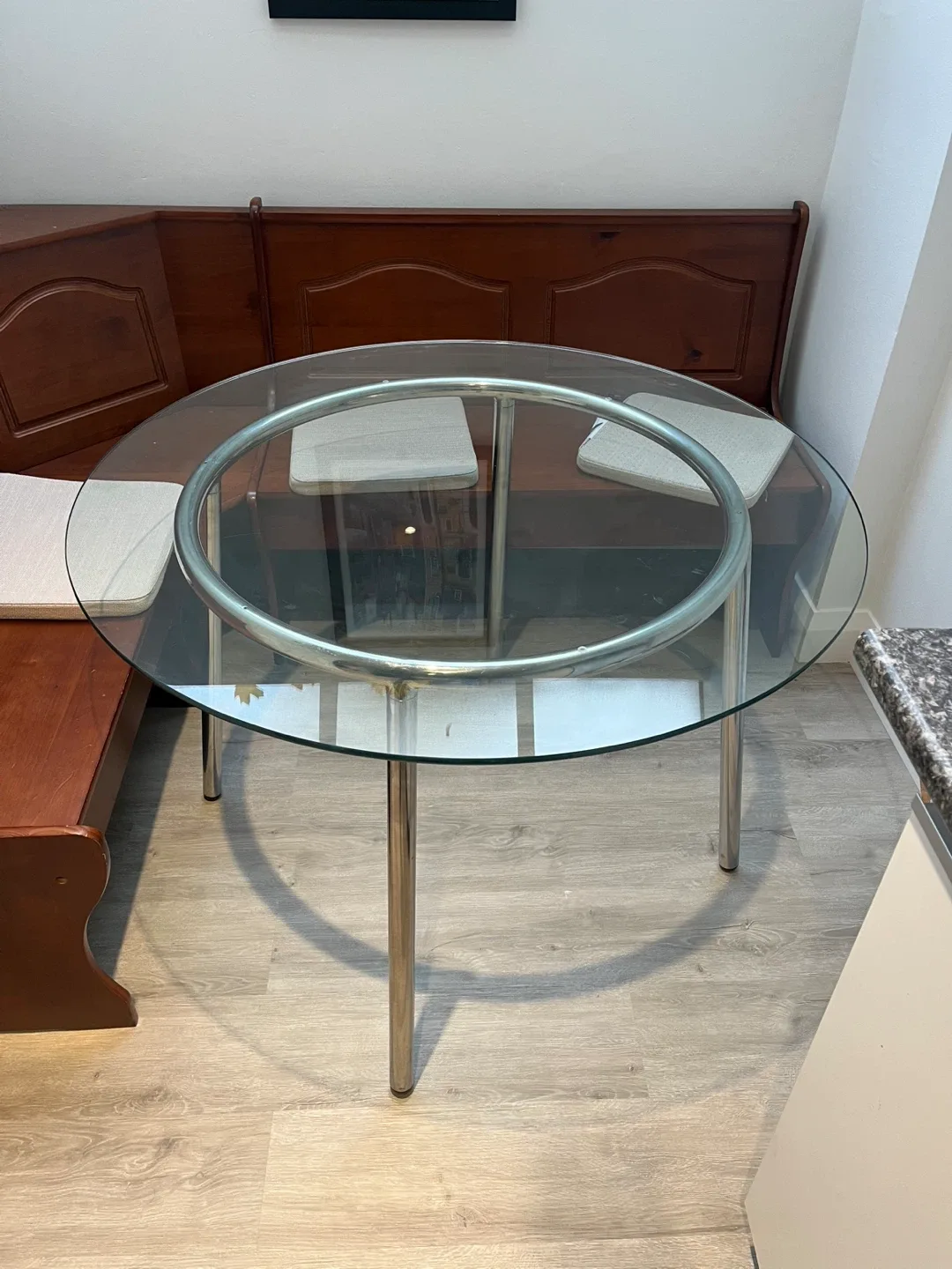 Glass Round Dining Table