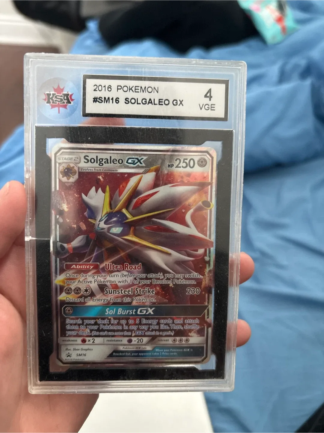 2016 Pokemon Solgaleo GX #SM16 Graded thumbnail
