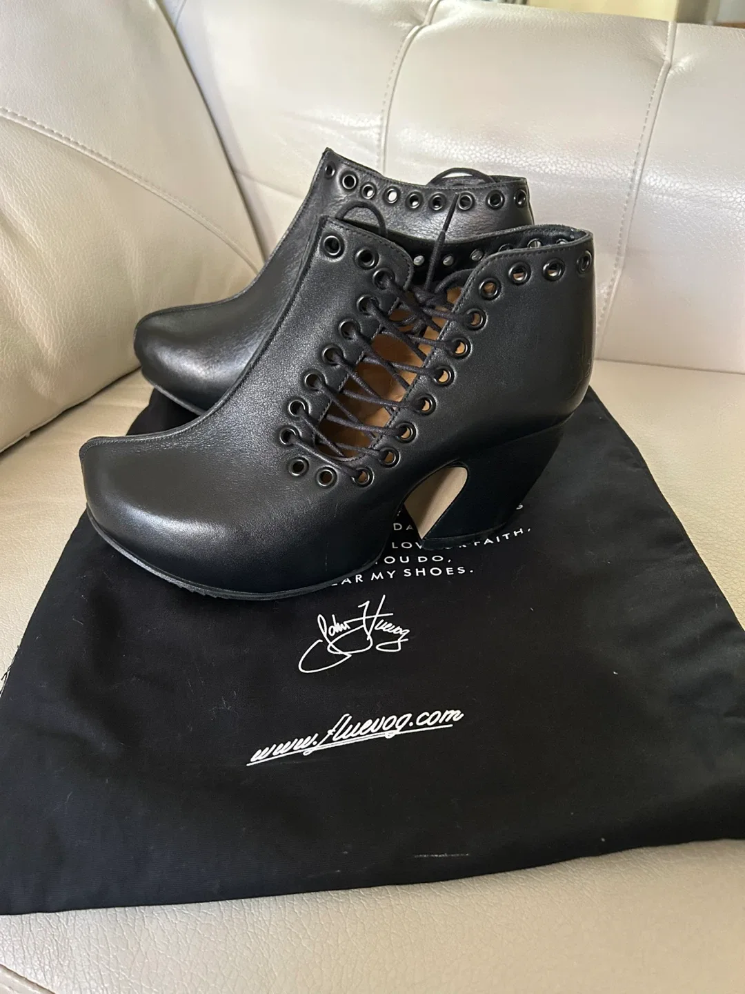 John Fluevog Prepare Venturous Side-Laced Platform Heel Boots image indicator(6)