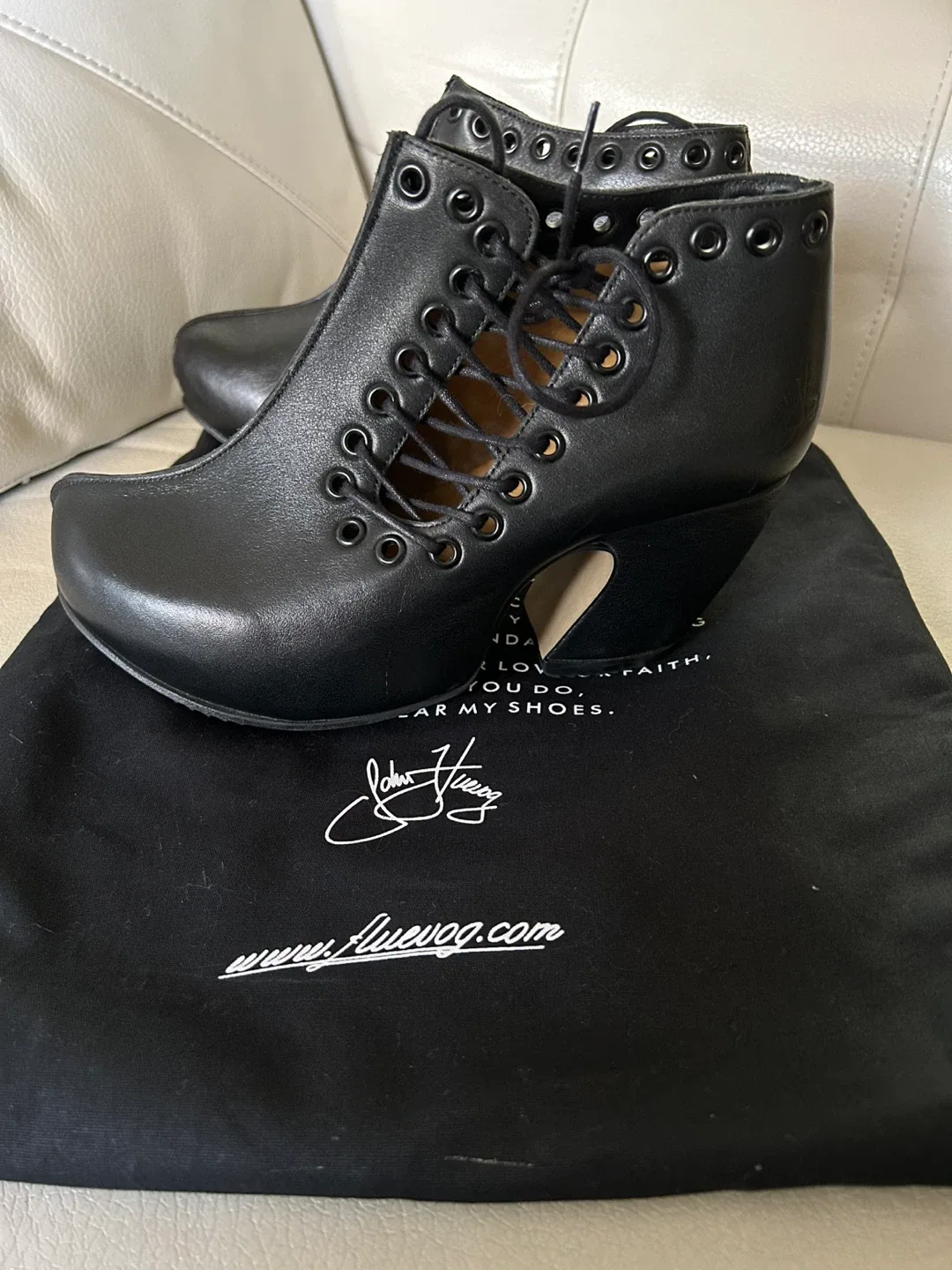 John Fluevog Prepare Venturous Side-Laced Platform Heel Boots image indicator(7)