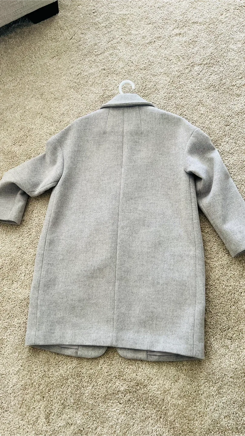 YEROVIS Grey Wool Blend Women’s Coat - Size S image indicator(3)