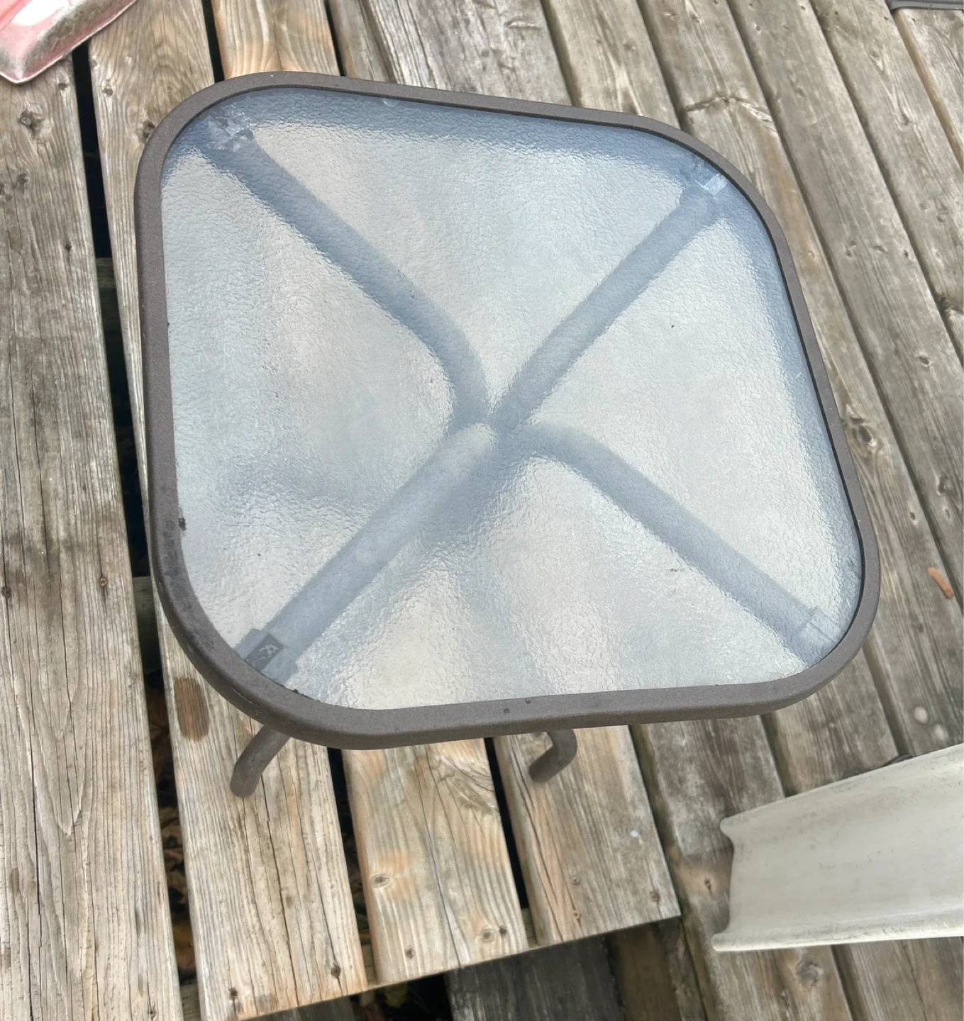 Glass Top Side Table 🥕 thumbnail