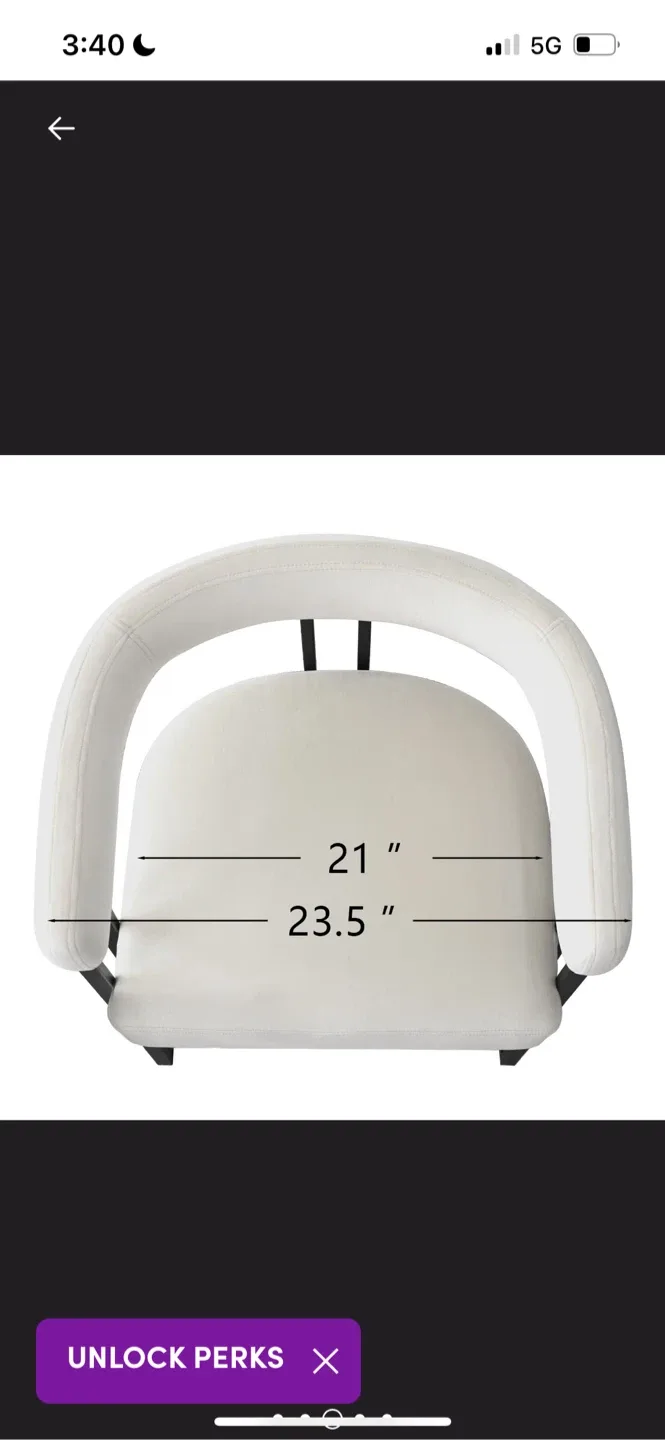 New Ivory Counter Stool with Black Frame image indicator(9)