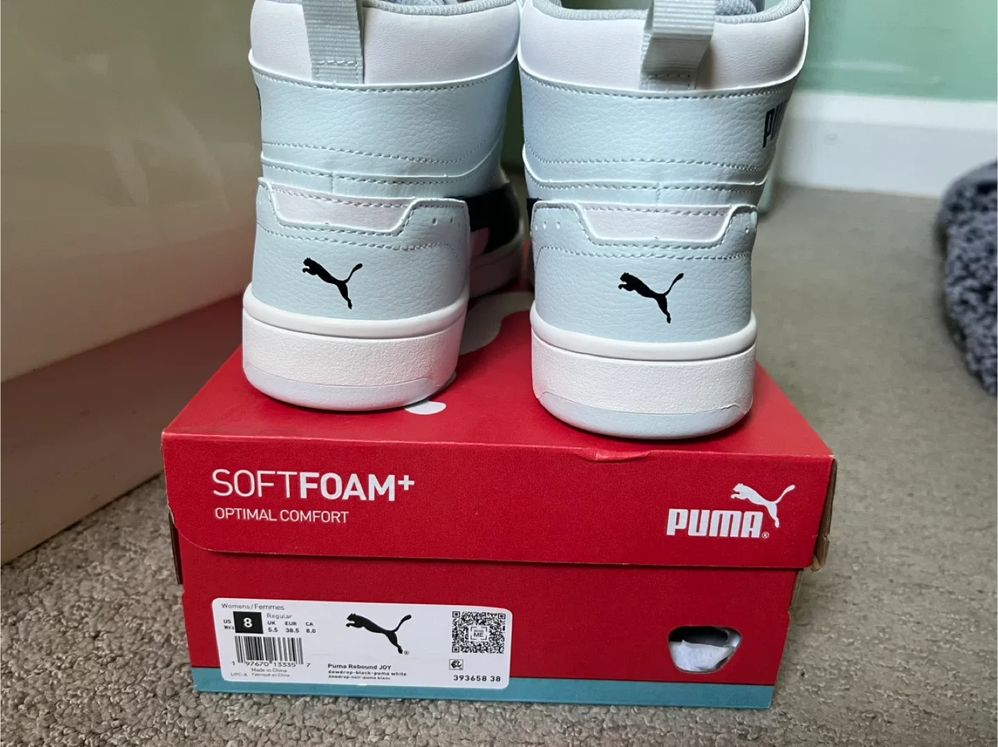 Brand New Puma Rebound Joy High-Top Sneakers - Size 8 image indicator(2)