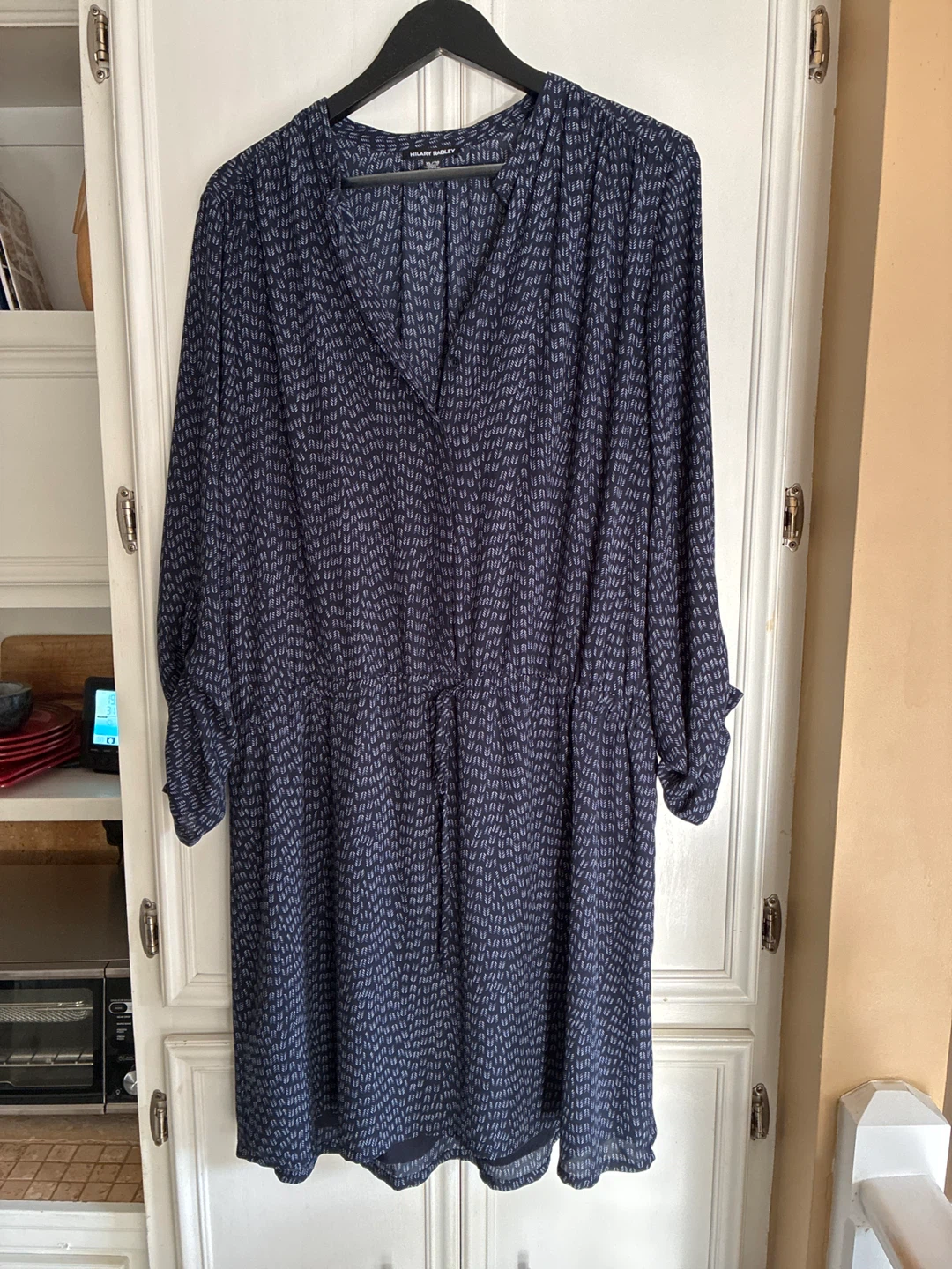 Hilary Radley Navy Blue Dress