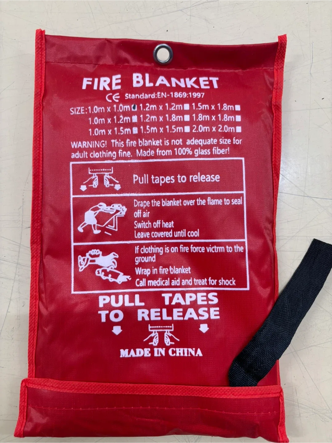 Fire Blanket - 1.0m x 1.0m