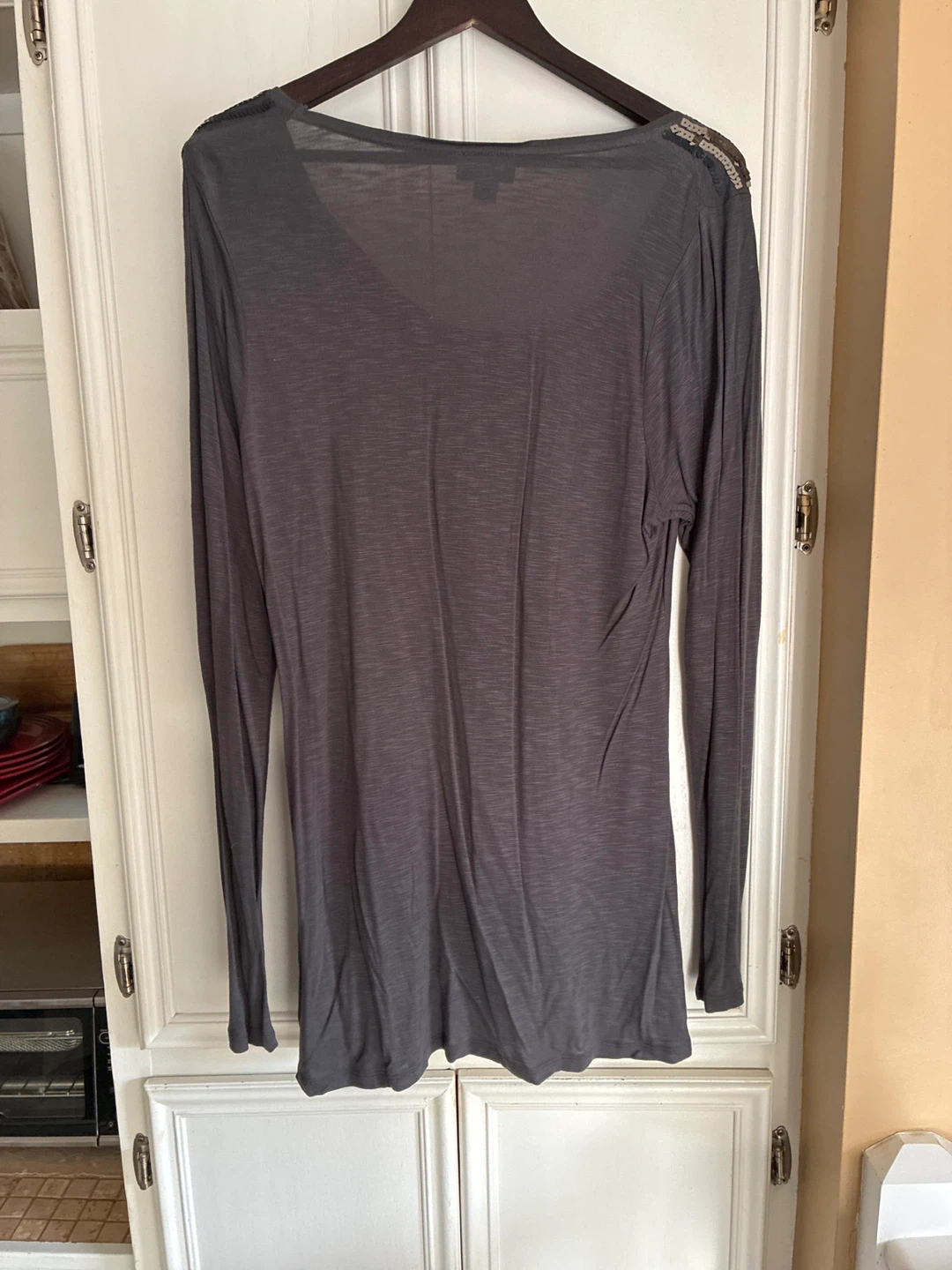 Jana Grey Sequin Top - Size XL - photo 2