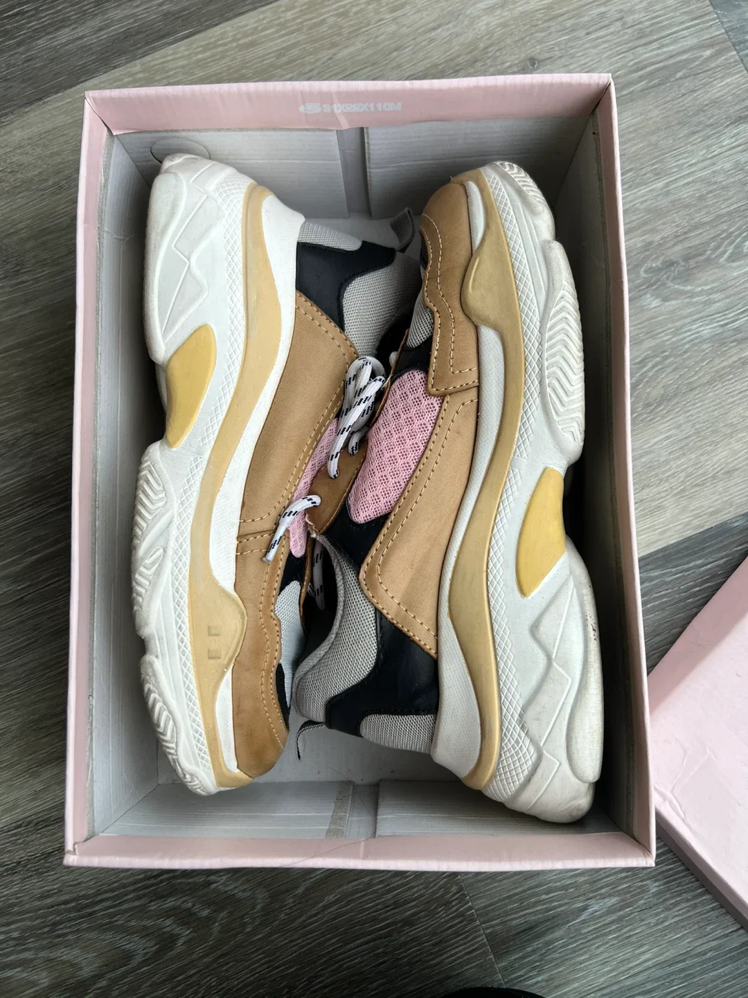 Akira Chunky Sneakers - Brown/Pink 8M image indicator(7)