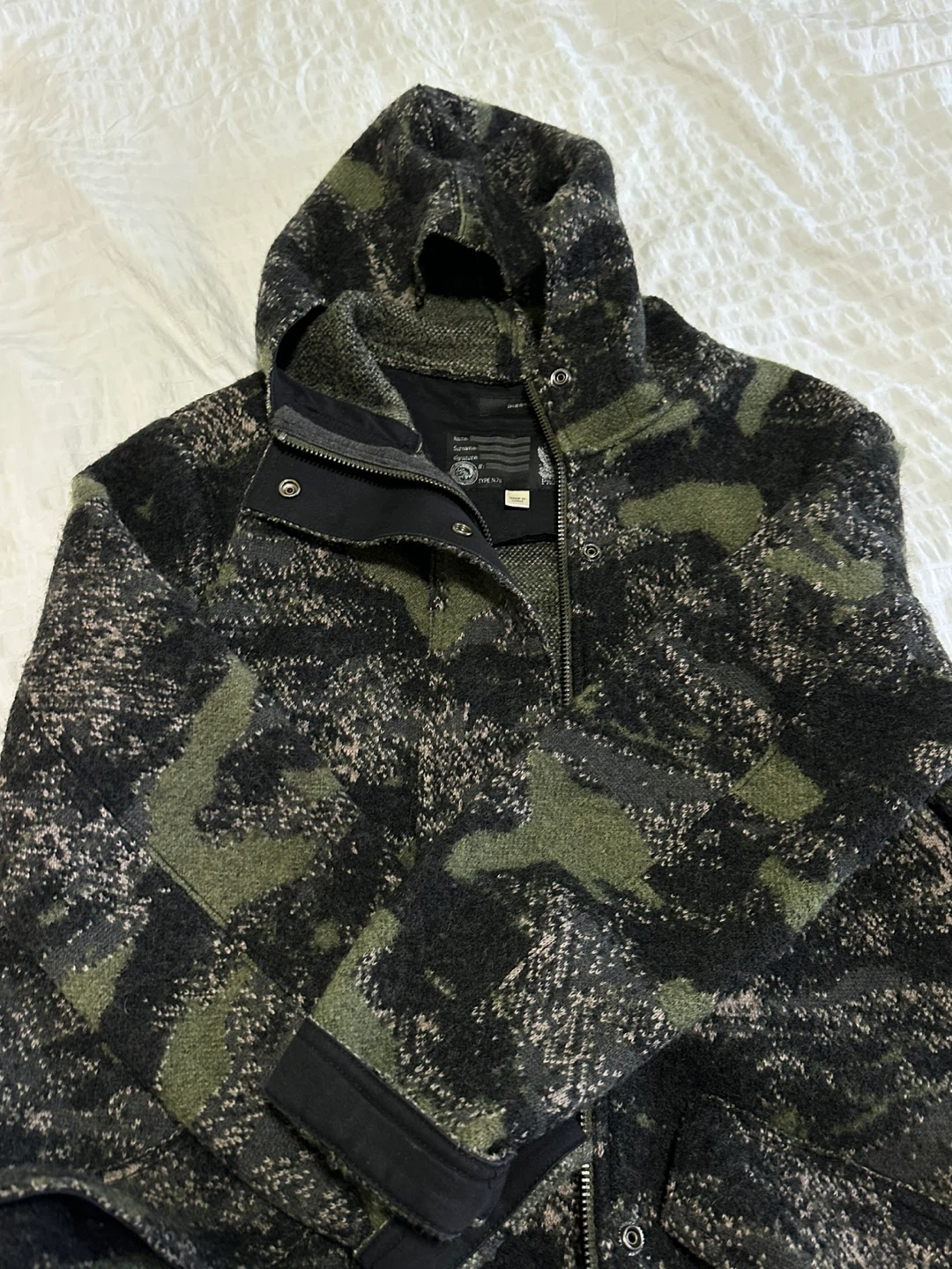 Diesel Camo Print Hooded Jacket (Women) - photo 4