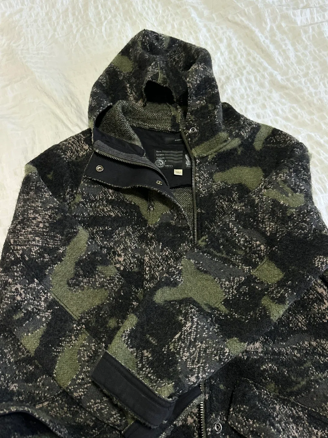 Diesel Camo Print Hooded Jacket (Women) image indicator(4)