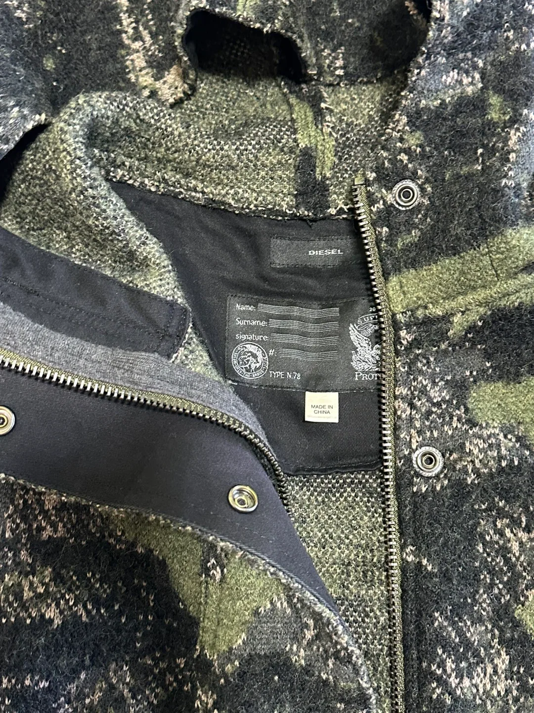 Diesel Camo Print Hooded Jacket (Women) image indicator(3)