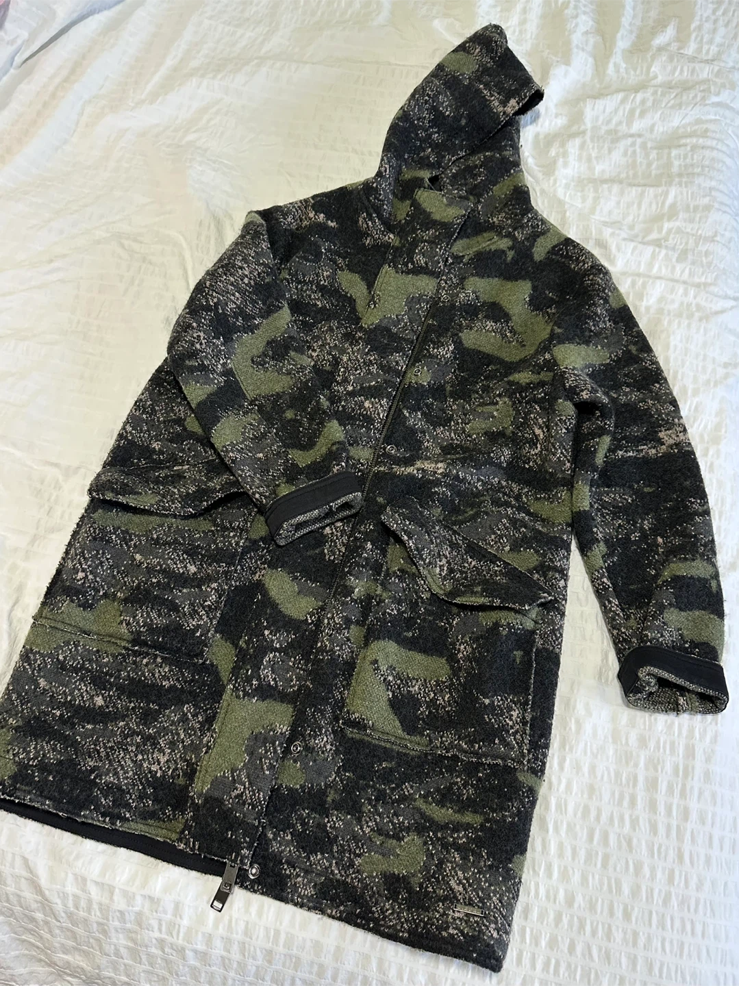 Diesel Camo Print Hooded Jacket (Women)