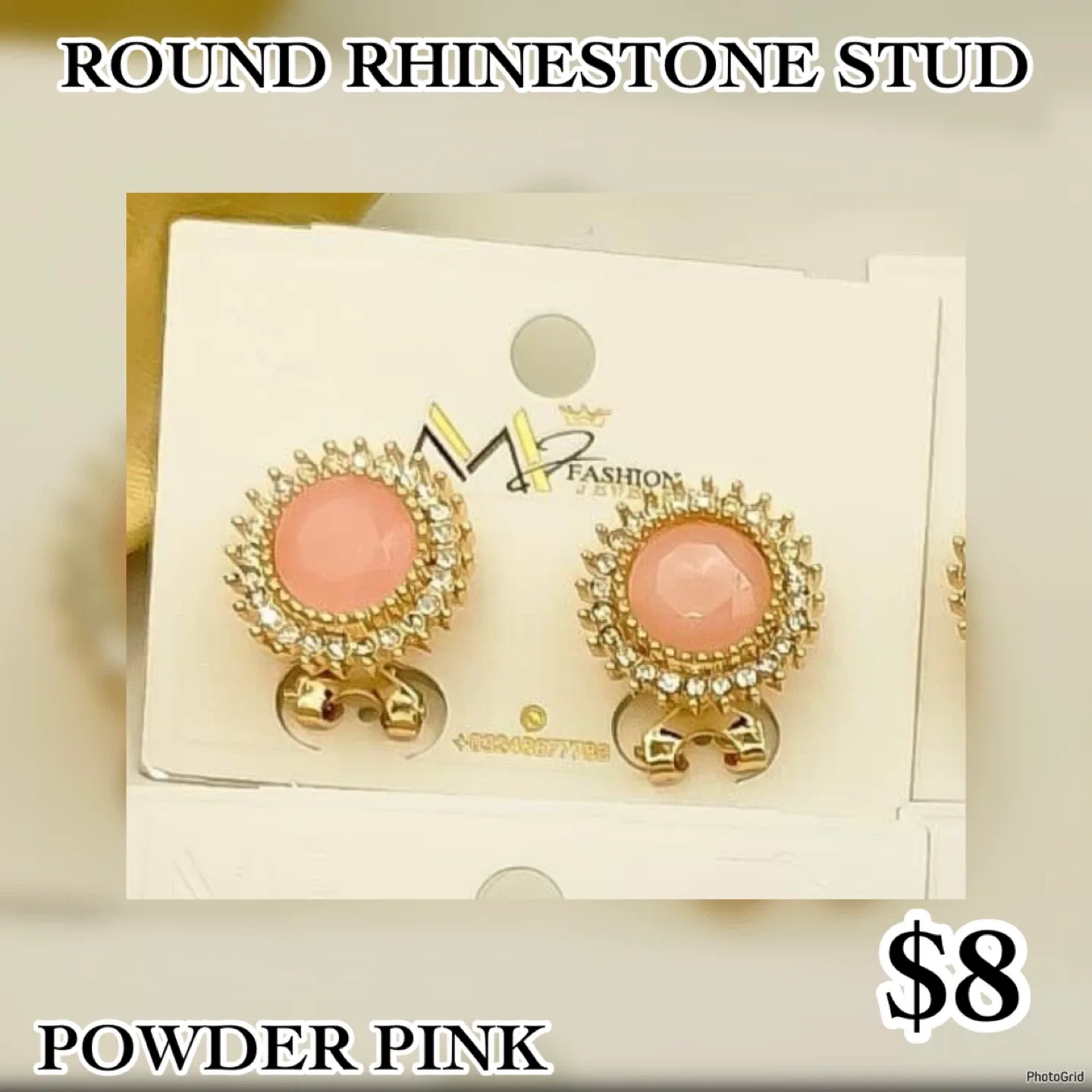Rhinestone Stud Earrings  🥕 image indicator(9)