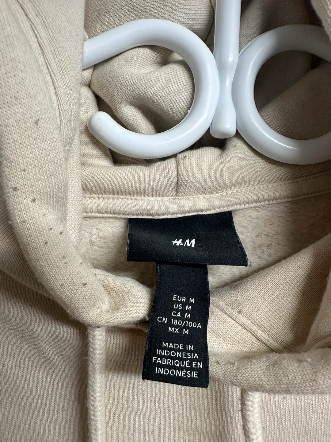 H&M Beige Hoodie - Size M - photo 2