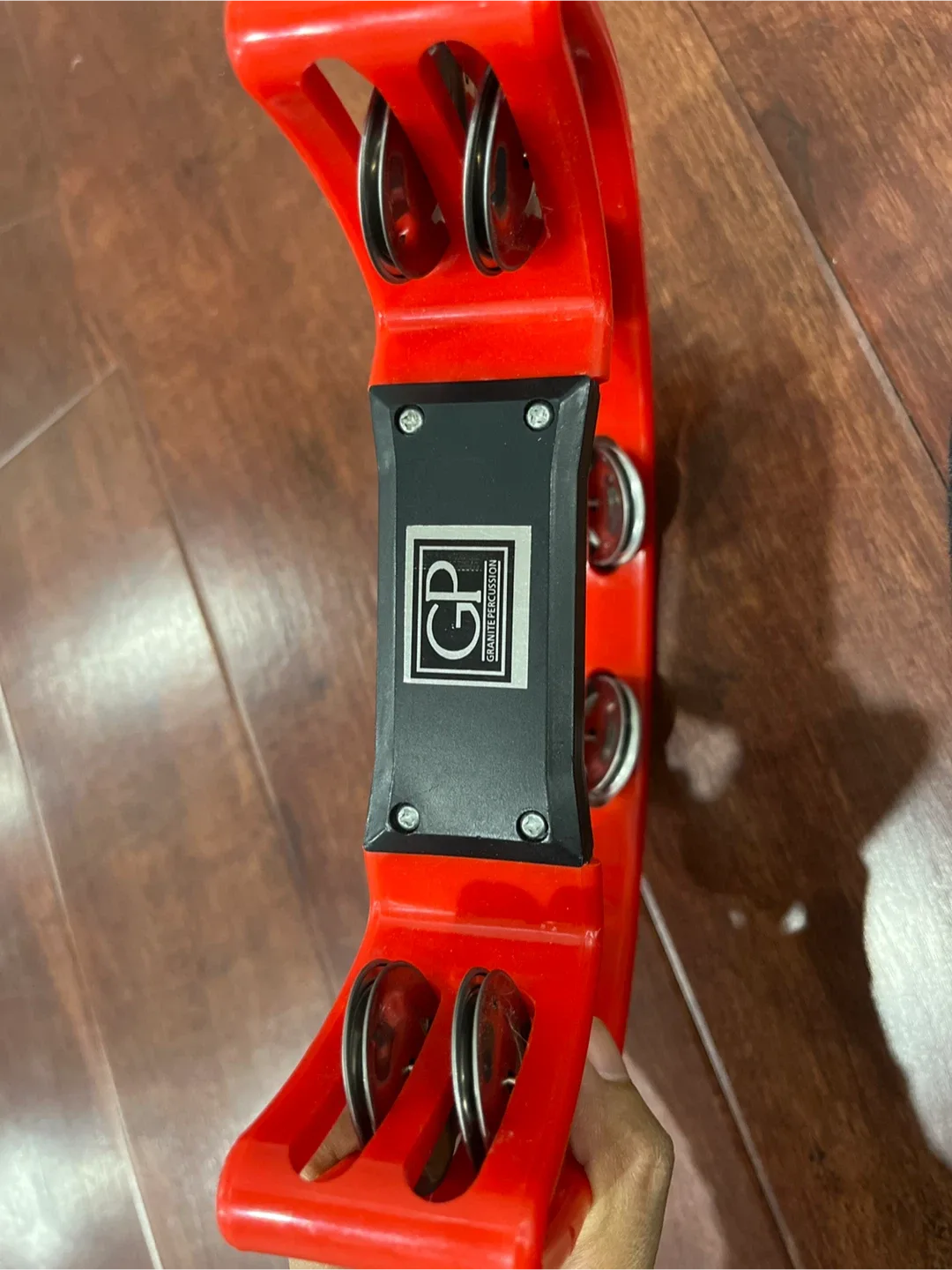 GP Percussion Hand Held Tambourine - Red image indicator(3)