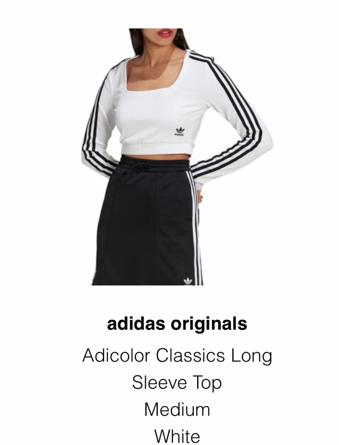 Adidas Adicolor Classics Long Sleeve Top - Medium image indicator(2)
