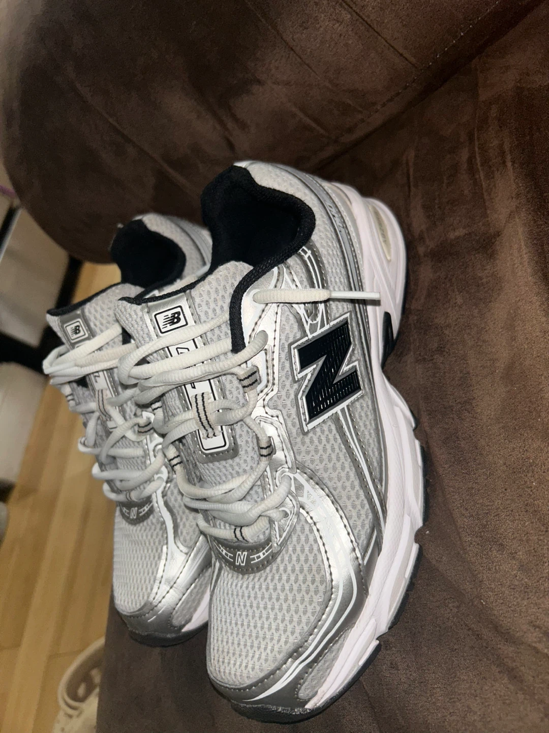 New Balance 408 Silver/White Running Shoes - photo 3