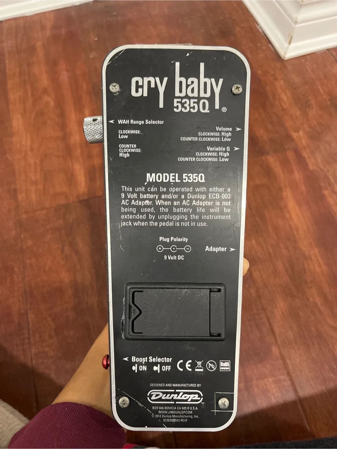 Dunlop Cry Baby 535Q Wah Pedal image indicator(4)