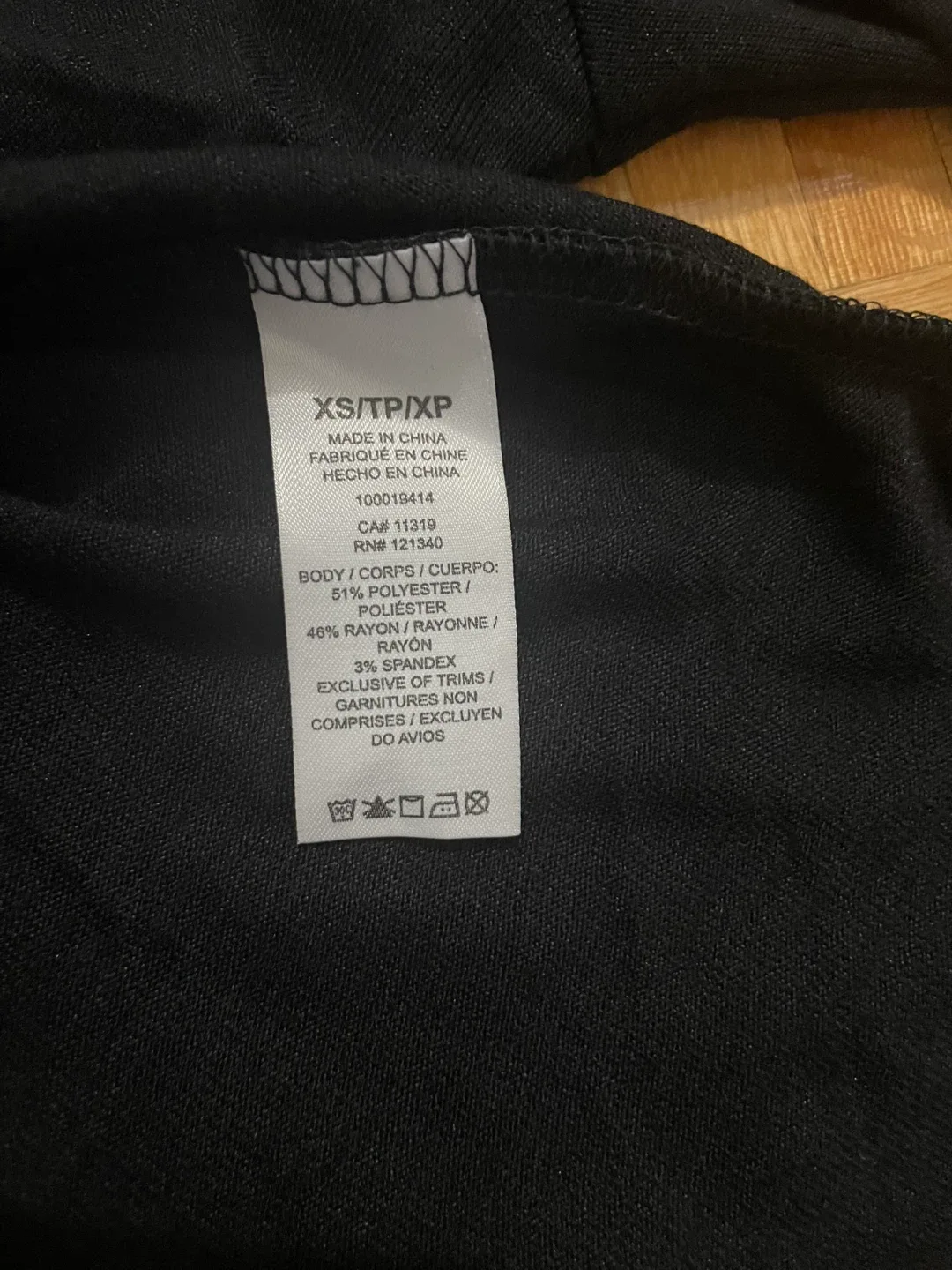 Dynamite Black Long Sleeve Top - Size XS image indicator(2)