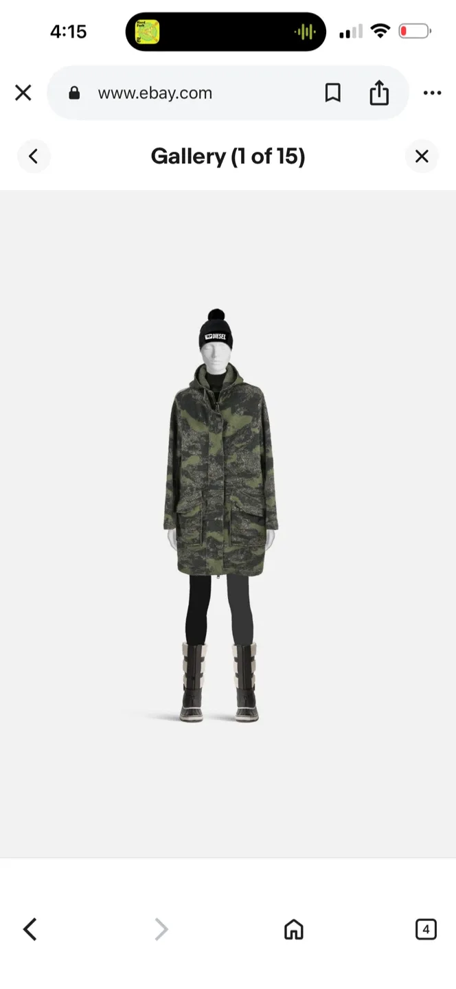 Diesel Camo Print Hooded Jacket (Women) image indicator(10)